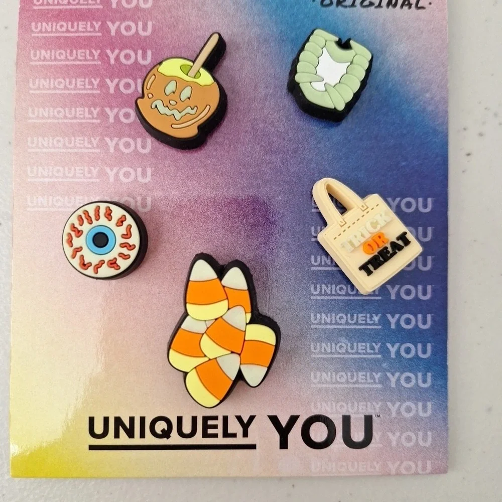 Crocs Charms Jibbitz Uniquely You Trick R Treat Halloween Holiday, 5 Pack, NEW